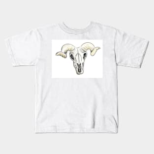 ram skull Kids T-Shirt